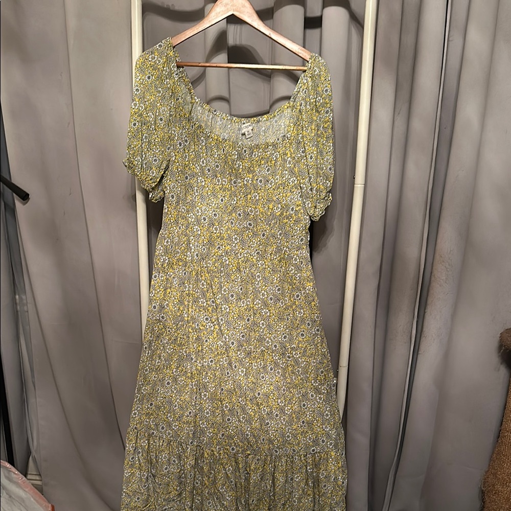 Floral Yellow Dress